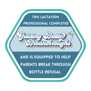 Badge to describe expertise in bottle feeding and refusal